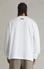 Fear of God ESSENTIALS Bright White Classic Long Sleeve T-Shirt