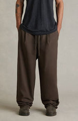 Fear of God ESSENTIALS Brown Pleated Baggy Pants