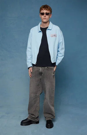 Pacsun Mason Baggy Jeans Darted Dark Gray