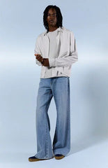 Pacsun Bennet Baggy Flare Jeans Light Blue