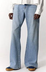 Pacsun Bennet Baggy Flare Jeans Light Blue