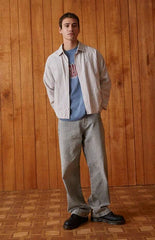 Pacsun Dylan Baggy Jeans Tonal Stripe Gray