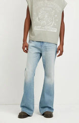 Pacsun Jordan Baggy Bootcut Jeans Medium Blue