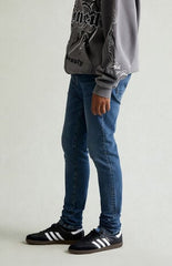 Pacsun Bryce Stacked Skinny Jeans Stretch Dark Blue