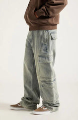 Pacsun Dylan Baggy Jeans Cargo Medium Blue Tint