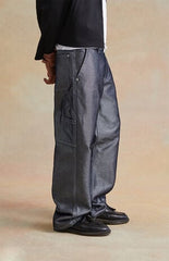 RARE DNM EDIT Metallic Black Baggy Carpenter Jeans