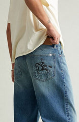Pacsun Blake Extreme Baggy Jeans Cowboy Medium Blue Tint