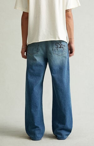 Pacsun Blake Extreme Baggy Jeans Cowboy Medium Blue Tint