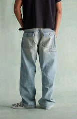 RARE DNM EDIT Washed Light Blue Baggy Jeans