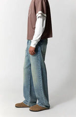 Pacsun Dylan Baggy Jeans Stretch Light Blue