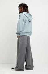Pacsun Ryder Ultra Baggy Jeans Flames Gray