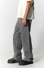 Pacsun Dylan Baggy Jeans Pinstripe Gray