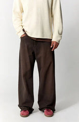 Pacsun Blake Extreme Baggy Jeans Brown Pinstripe