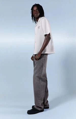 Pacsun Logan Relaxed Straight Jeans Gray