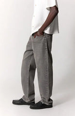 Pacsun Logan Relaxed Straight Jeans Gray