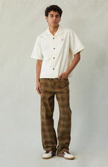 Pacsun Dylan Baggy Jeans Plaid Brown