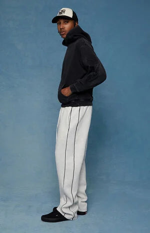 Pacsun Gray Piping Track Sweatpants