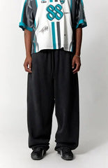 Pacsun Washed Black Fleece Extreme Baggy Sweatpants