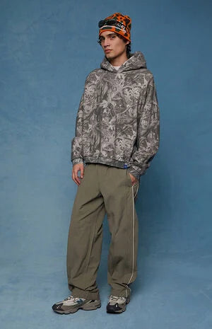 Pacsun Olive Bolton Baggy Track Pants