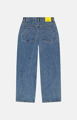 WeSC Jay Medium Blue Wide Leg Jeans