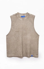 A.R.C. Khaki Vintage Wash Comfort Cut Off Muscle T-Shirt