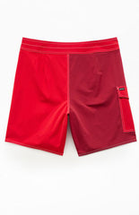 Brixton Red Classic 7" Boardshorts