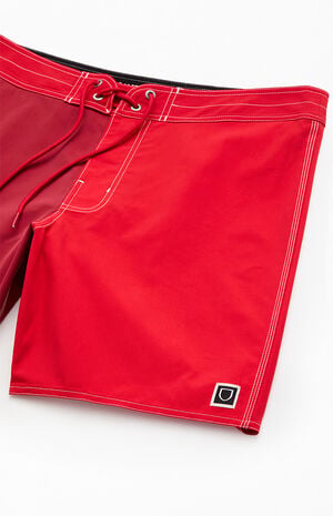 Brixton Red Classic 7" Boardshorts