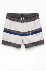 Pacsun Pierre Striped Eco 4.5" Swim Trunks