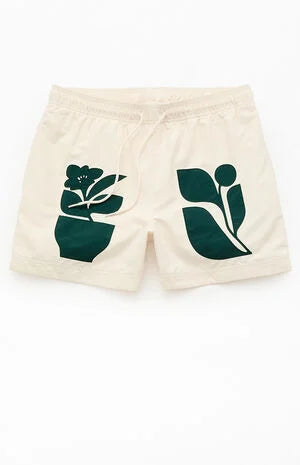 Pacsun Pebble Applique 4.5" Swim Trunks