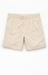 Pacsun Oatmeal Collegiate 6.5" Swim Trunks