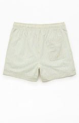 Pacsun Smiley Stripe Seersucker 4.5" Swim Trunks