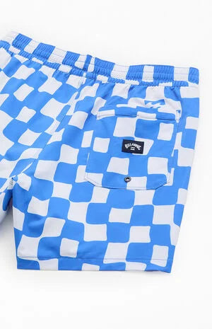 Billabong Lineup Laybacks Checkerboard 5.5" Swim Trunks