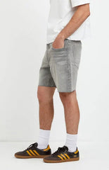 Pacsun Harrison Cutoff Baggy Jean Shorts Stretch Gray