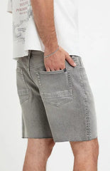 Pacsun Harrison Cutoff Baggy Jean Shorts Stretch Gray