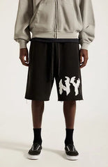 NY Raw Applique Baggy Sweat Shorts