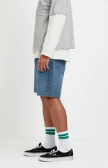 Pacsun Harrison Cutoff Baggy Jean Shorts Medium Blue