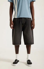 Pacsun Austin Extreme Baggy Jean Shorts Washed Black