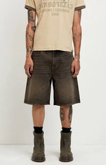 Pacsun Parker Baggy Jean Shorts Brown