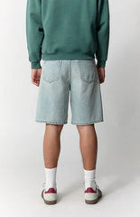 Pacsun Parker Baggy Jean Shorts Light Blue Tint