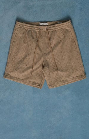 Pacsun Brown Textured Linen Shorts