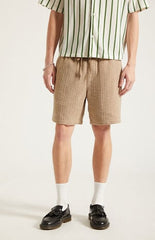 Pacsun Brown Textured Linen Shorts