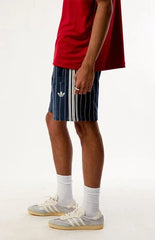 adidas Pinstripe Logo Shorts