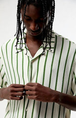 Pacsun Naz Striped Textured Camp Shirt