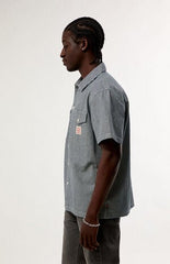Levi's Men's Striped Worker Short Sleeve Shirt