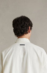 Fear of God ESSENTIALS Ivory Signature Button Up Long Sleeve Shirt