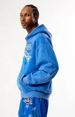 Von Dutch Logo Vintage Wash Full Zip Hoodie