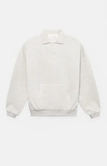 Fear of God ESSENTIALS Oatmeal Heather Signature '90s Polo Sweatshirt
