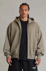 Fear of God ESSENTIALS Homestead Heather Classic Zip Up Hoodie
