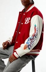 Budweiser Bud Bowl Red Varsity Jacket