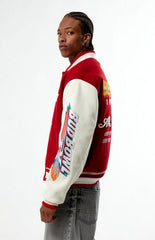 Budweiser Bud Bowl Red Varsity Jacket